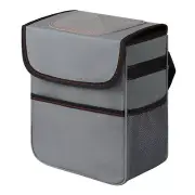 2 Gallon Car Trash Can with Lid Leakproof Collapsible Garbage Bin for SUV Trucks