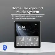 Bluetooth Wall Amplifier Stereo Sound System Touch Screen Theater Residential