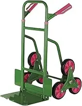Car End Pipes Stair Climber Hand Truck and Dolly,300KG Capacity Heavy-Duty Trolley Cart with Telescoping Handle Heavy Hand Truck(Army Green)