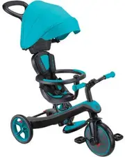 Globber Explorer 4in1 Kids Trike w/ Folding Canopy Teal