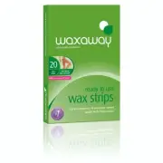 Waxaway Ready To Use Wax Strips Body 20 Pack