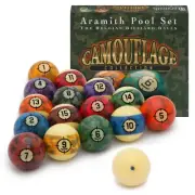 Aramith Camouflage Billiard Pool Ball set 2 1/4"