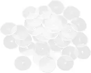GRADENEVE 50pcs Clear Earring Backs for Heavy Earrings Durable Plastic Discs for Support DIY Jewelry Accessories for Seamless Integration and Custom Styles