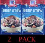 2x McCormick BEEF STEW Seasoning Mix Savory Herbs & Spices 1.5 oz Packet 2 PACK