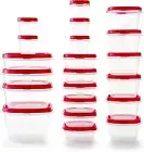 Rubbermaid 42-Piece Food Storage Containers with Lids BPA Free, Microwave Safe