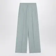 [Loulou Studio] Gray Fog Pants In Cotton Blend 36 FR Light blue