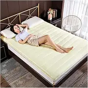Futon Mattress Japanese Tatami Mattress, Breathable 5cm Thick Soft Student Dormitory Folding Mattress for Sleeping Pad, Floor Mat, Bed Mattress Pad,Beige,180x200cm(71x79inch)