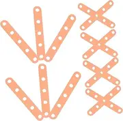 Generic 20pcs Perm Rubber Band Curler Hair Rollers Curling Bands for Hair Silicone Bands for Curling Perm Rod Bands for Perm Rods Bands for Women Perm Rods Orange