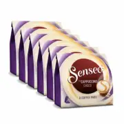 Senseo Coffee Pads Cappuccino Choco, Chocolate Taste, New Recipe 6 Pack 6x8 Pods