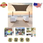 Waterproof Brown Shade Sail Canopy - 190 GSM, Custom Size for Stylish Outdoors