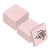 8Pcs 2X2" Rubber Carving Blocks, Soft Linoleum Art Carving Block, Pink