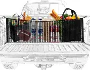 Envelope Style Trunk Mesh Cargo Net For Chevy Silverado Accessories 2013-2022
