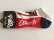 NEW UNISEX AKSELS OSU OHIO STATE FLAG ANKLE SOCKS S/M SOLD OUT