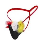 Men's Novelty Thongs G-string Panties Bue Pouch Underpants Day Underwear Black