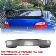 Carbon Look Rear Trunk Spoiler Lip Wing For Subaru WRX STI 2002-2007 Bodykit (for: Subaru)