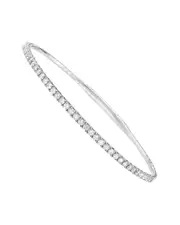 Forever Creations 14K 10.00 ct. tw. Lab Grown Diamond Flexible Bangle Bracelet