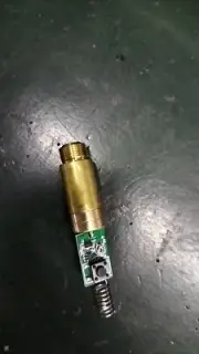 Yellow Colour 591nm 30mW Dot Laser Module/3.7V/12*30