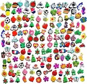 (110pcs)Rubber Loom Band Silicone Charm, Bracelet Charms ,Loom Rubber Bands Charms,Bracelet Pendant,,(110pcs)