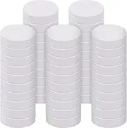 50 Pcs Tabletop Fire Pit Ceramic Wool Wick Bioethanol Fuel Table Top Bowl to Extend Burning Time Firepit Sponge Ceramic Fiber Insulation Cotton Core for Rubbing Alcohol(3.2 x 3.2 x 0.4,Round)