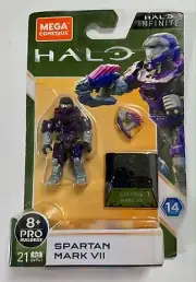 MEGA Construx Halo Infinite Spartan Mark VII GVP41 8+ Pro Builders 21 Pcs Mattel