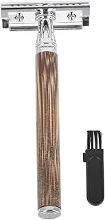 HAPINARY Beard Shaving Tool Vintage Manual Safety Razor Bamboo Handle Portable Razor Men's Comfort Shaver