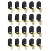 20Pcs Shelf Support Pegs, 5mm Spoon Shape Shelf Support Pins (Gold)