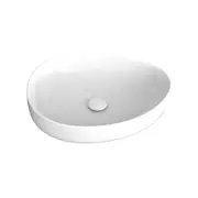 500*400*100mm Pebble Ceramic Medium Above Counter Basin Gloss White/Matte White/Matte Khaki/Matte Olive/Matte Black