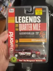 Auto World Tom "The Mongoose" McEwen 1970 Plymouth Duster Scale Slot Car (LOOK)