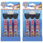 6pc Nickelodeon Paw Patrol 9m+ Toddler BPA Free 13cm Utensil/Cutlery/Fork/Spoon