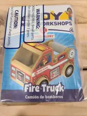 Lowe's DIY Kids Worshop Kit Fire Truck Fire Engine Wood Craft Kit Oct 2022