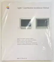 APPLE COLOR MONITOR INSTALLATION MANUAL APPLE II II PLUS IIE IIC NEW 030-1244-A