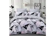 Marble Geometric Design Quilt/Duvet/Doona Cover Set