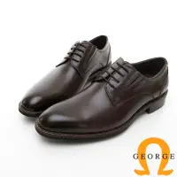 在飛比找momo購物網優惠-【GEORGE 喬治皮鞋】商務系列 楦頭立體紳士皮鞋-棕色8