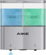 Double Automatic Soap and Shower Dispenser Wall Mount 2 Chambers Dispenser IPX7