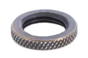 B&P Lamp 1/8F Knurled Locknut, Burnished & Lacq. Finish