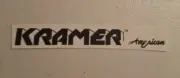 Kramer American Block Style Black Waterslide Headstock Decal