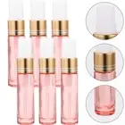 6 Pcs Peach Pink Spray Bottle Glass Bottles for Perfume Atomizer Travel