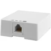 EVERSURE SM166B/WHT 6P6c Rj12 Surface Mount Socket Architrave Mount Tel5040 Supplied With Wood
