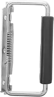 HEALEEP Spring Loaded Tool Box Handles with Grip Heavy Duty Stainless Steel Pull Handles for Cabinets Tool Boxes and Garage Doors Elegant Decorative Design for Versatile Applications