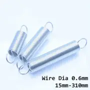 Hook Extension Springs Wire Dia 0.6mm Galvanised Spring Steel Tension Expansion