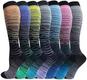 7MCCVAZXX Exercise Compression Socks Exercise Stretch Socks Running Yoga Stockings