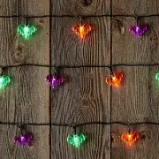 UltraLED Battery Operated Bat Cap Twinkle Light String, Multi-Color, 8-Feet