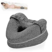 Leg Pillow | Ergonomic Side Sleeper Pillow For Optimal Support | Memory Foam Knee Pillow For Side Sleepers | Positioning Cushion With Removable And Wa