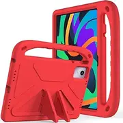 [Jarttarn] Heavy Duty Kids Case Compatible with Lenovo Tab M11 11 inch 2024, Light Weight Shock Proof Handle Stand Kids Friendly Protective Cover Case (Red)