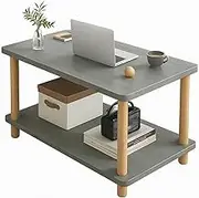 Geometric Side Table, Multifunctional Minimalist Nightstand with Compact Storage Rack, Space-Saving, for Living Room/Bedroom