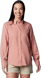 [Columbia] Women's Tamiami II Long Sleeve Shirt, Sandalwood Pink, XX-Large