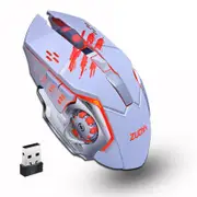 MMR4 Wireless Mouse 2.4GHz Receiver LED Mute Silent Rechargeable USB Gaming Computer Optical Game Mice For Laptop PC Computer