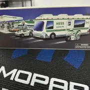 Vintage Hess 1998 Toy Truck RV Recreation Van with Dune Buggy & Motorcycle NIB