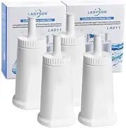 [LADYSON] 4 Pack Water Filter for Breville Claro Swiss - Oracle, Barista Touch Filters Bambino Espresso Coffee Machine Replacement Compare to Part #BES008WHT0NUC1