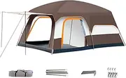 Camping Tent, Family Cabin Shelter, 122.05x82.68x70.87inches, Multi-Room Outdoor Tent with Spacious Design, Easy to Setup, Ideal for Backpacking, Beach, Travel, Trekking, Mountain